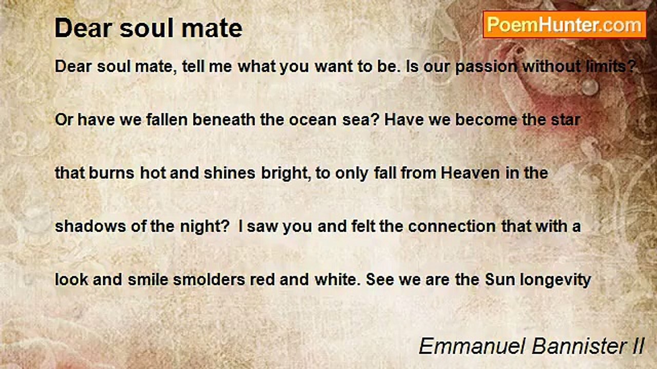 Emmanuel Bannister II - Dear soul mate