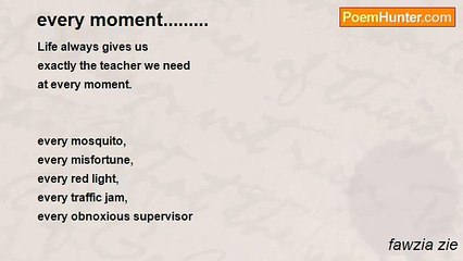 fawzia zie - every moment.........