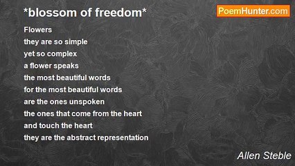 Allen Steble - *blossom of freedom*
