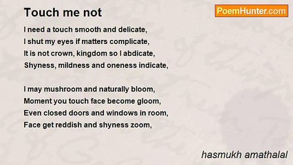 hasmukh amathalal - Touch me not