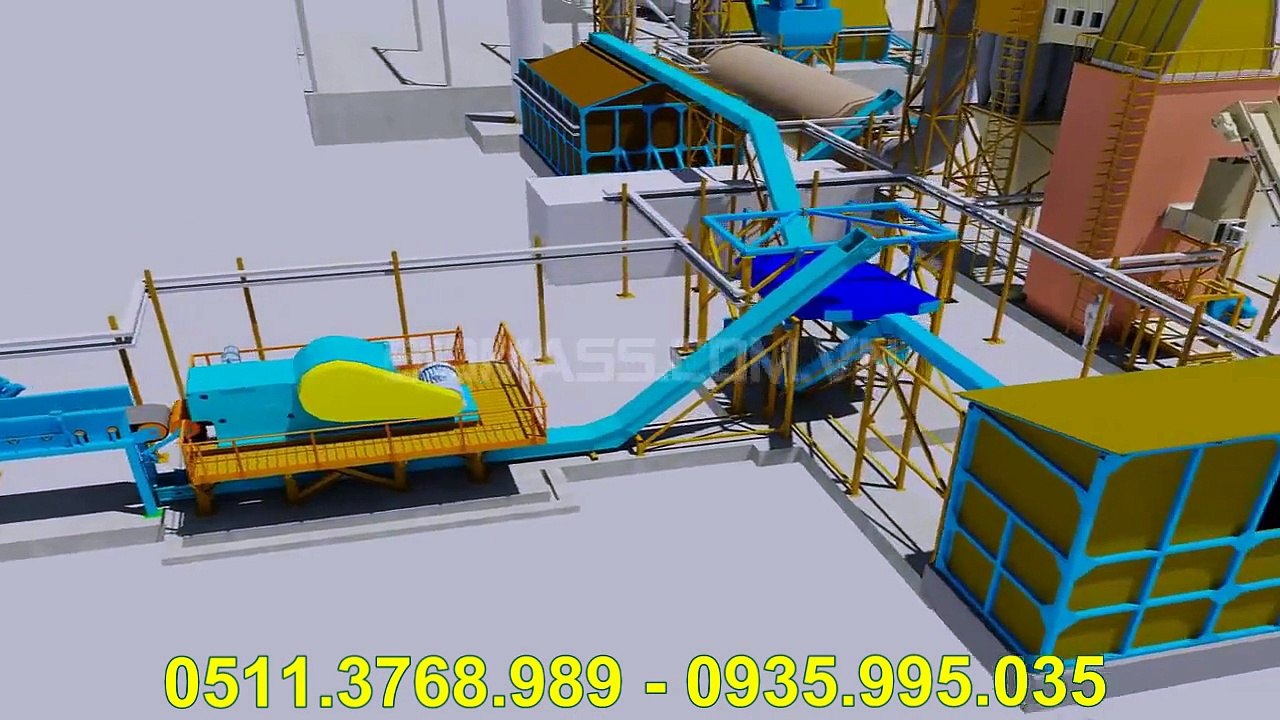 Mô Hình Nhà Máy Ép Viên Wood Pellet 3D - Nhất Phú Thái