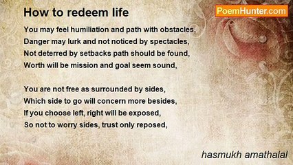 hasmukh amathalal - How to redeem life