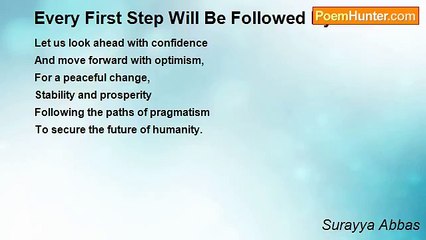Surayya Abbas - Every First Step Will Be Followed By Others