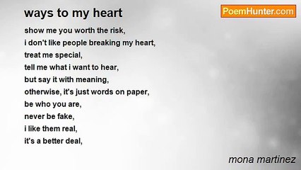 mona martinez - ways to my heart