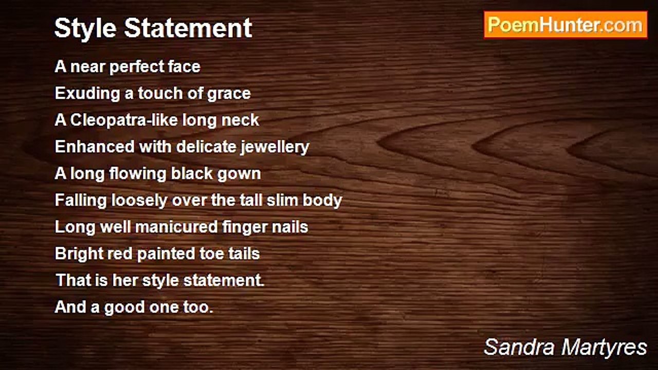 Sandra Martyres - Style Statement