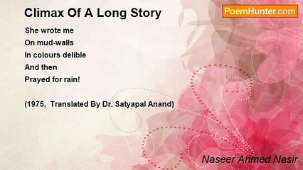 Naseer Ahmed Nasir - Climax Of A Long Story