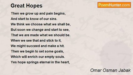 Omar Osman Jabak - Great Hopes