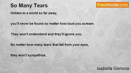 Isabella Genova - So Many Tears