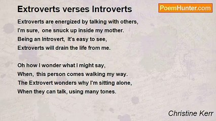 Christine Kerr - Extroverts verses Introverts