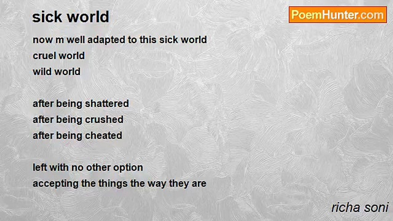 richa soni - sick world