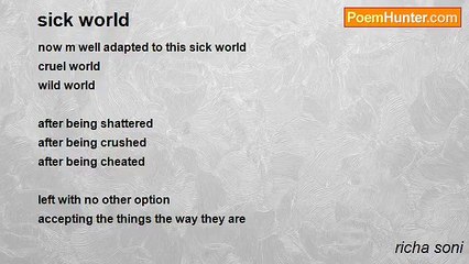 richa soni - sick world