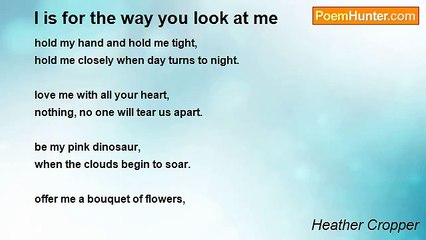 Heather Cropper - l is for the way you look at me