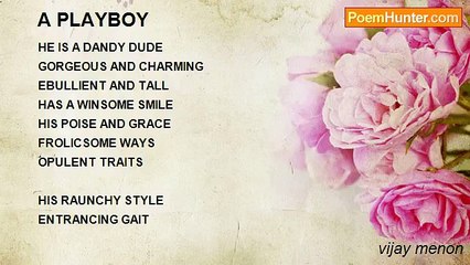 vijay menon - A PLAYBOY