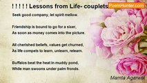 Mamta Agarwal - ! ! ! ! ! Lessons from Life- couplets