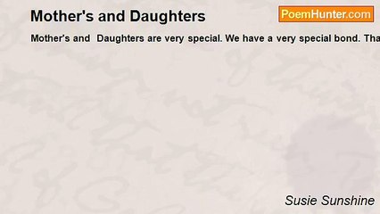 Susie Sunshine - Mother's and Daughters