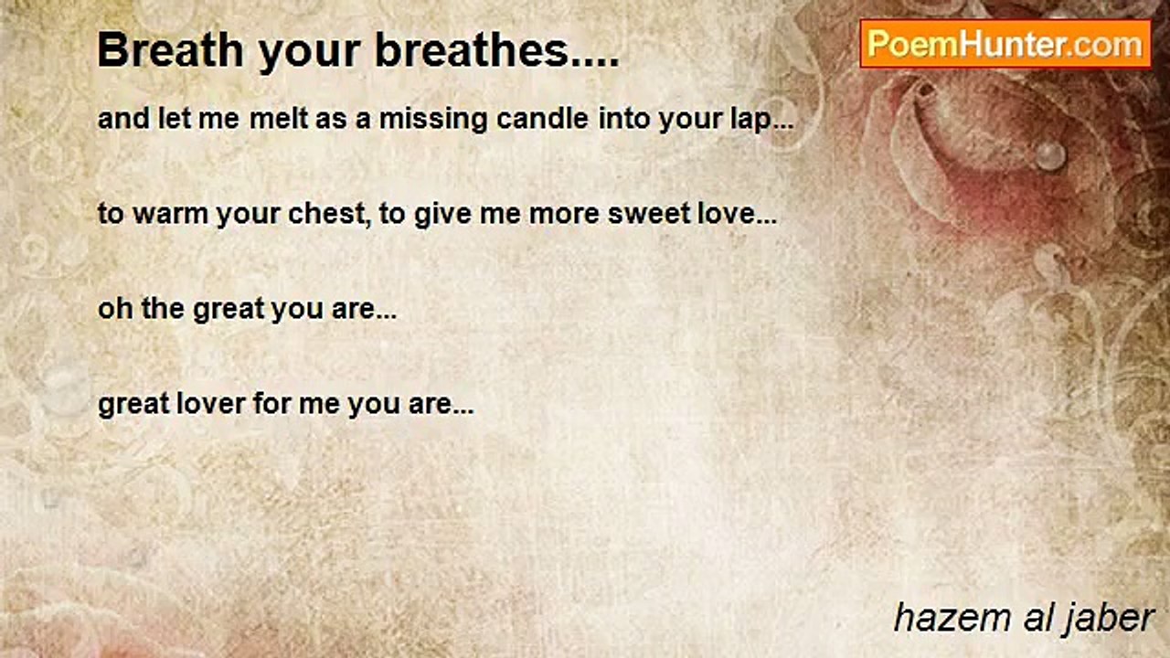 hazem al jaber - Breath your breathes....