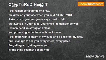 tanvi damle - C@pTuReD He@rT