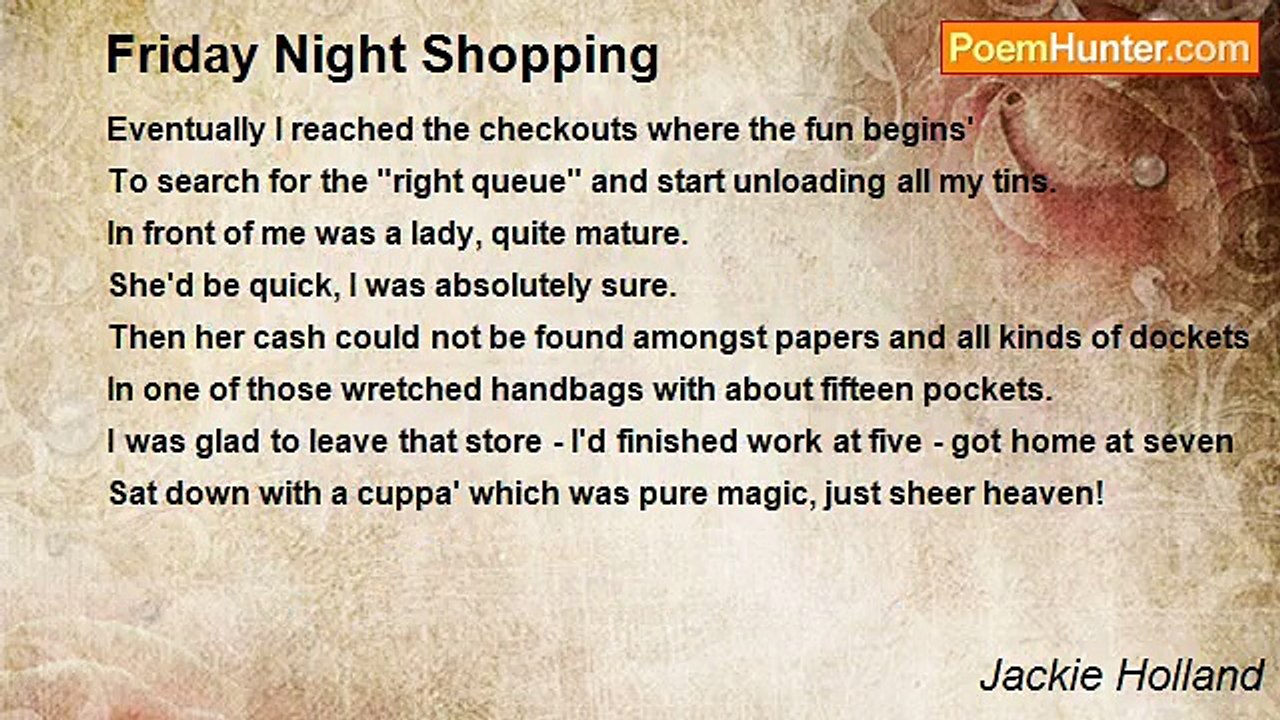Jackie Holland - Friday Night Shopping