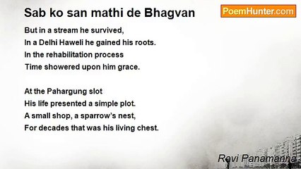 Ravi Panamanna - Sab ko san mathi de Bhagvan