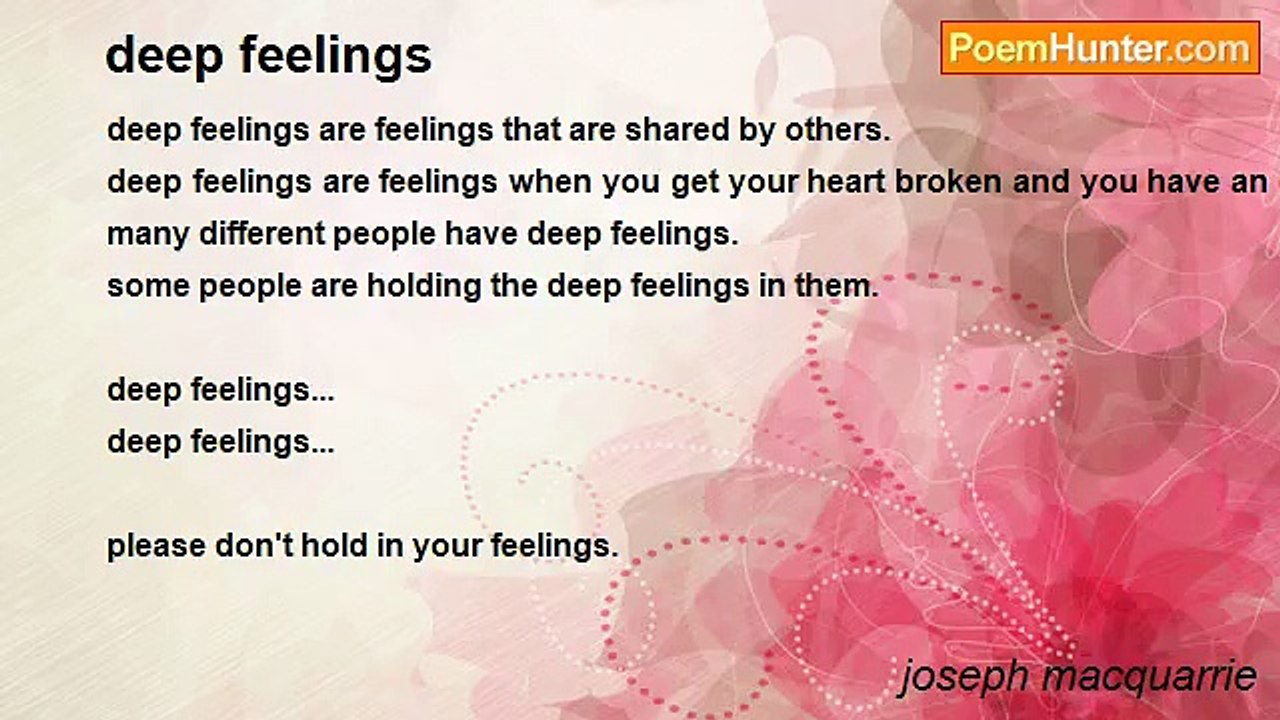 joseph macquarrie - deep feelings