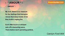 Carolyn Ford Witt - -  * AMOUR * -