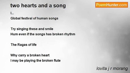 lovita j r morang - two hearts and a song