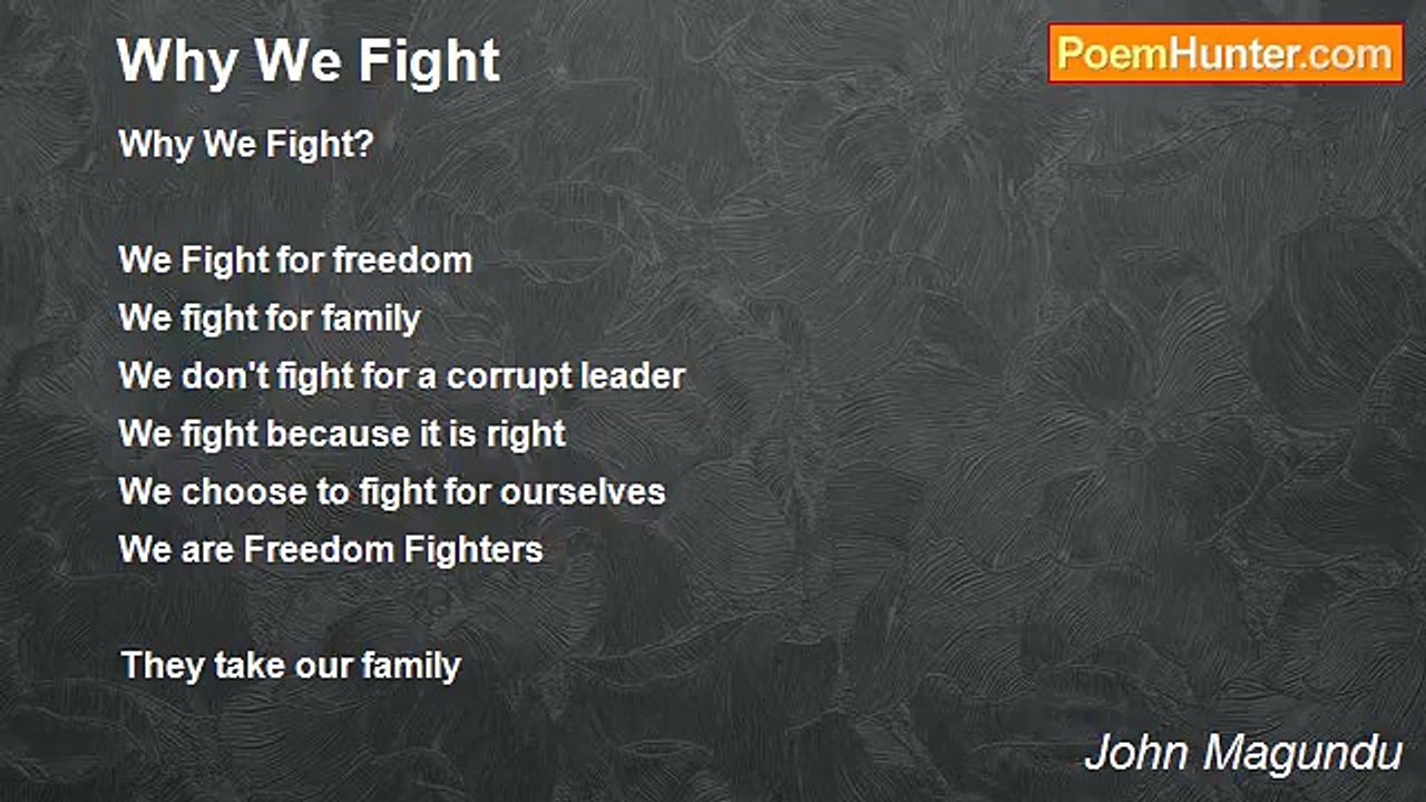 John Magundu - Why We Fight
