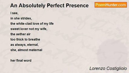 Lorenzo Costigliolo - An Absolutely Perfect Presence