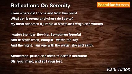 Rani Turton - Reflections On Serenity