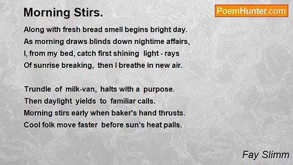 Fay Slimm - Morning Stirs.