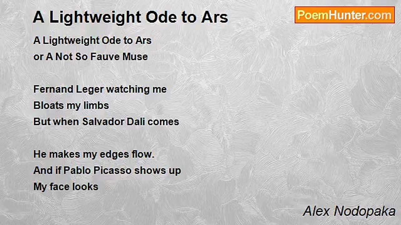 Alex Nodopaka - A Lightweight Ode to Ars