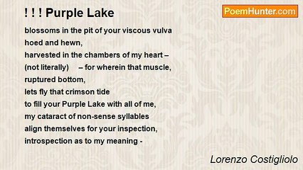Lorenzo Costigliolo - ! ! ! Purple Lake