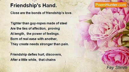 Fay Slimm - Friendship's Hand.