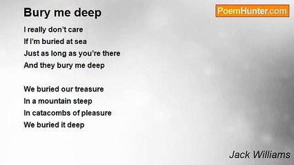 Jack Williams - Bury me deep