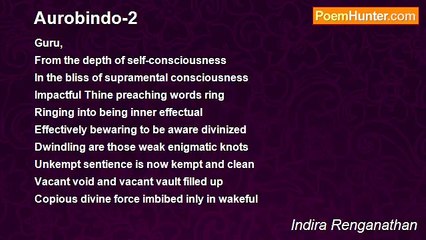 Indira Renganathan - Aurobindo-2