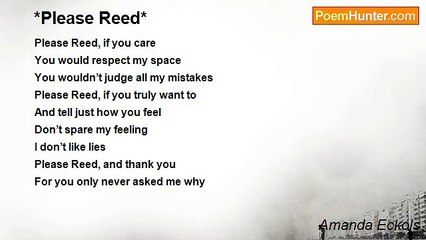 Amanda Eckols - *Please Reed*