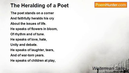 Walterrean Salley - The Heralding of a Poet