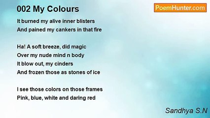 Sandhya S.N - 002 My Colours
