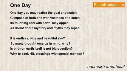 hasmukh amathalal - One Day