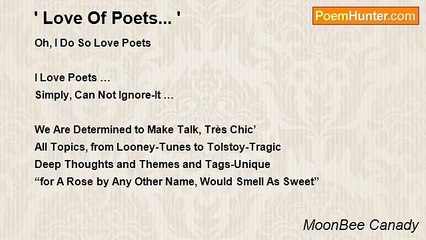 MoonBee Canady - ' Love Of Poets... '