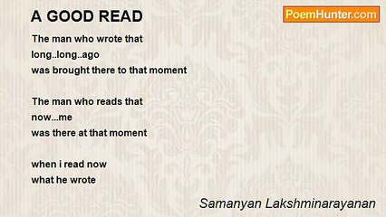 Samanyan Lakshminarayanan - A GOOD READ