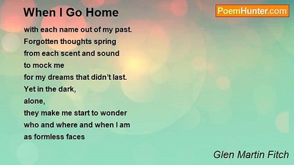 Glen Martin Fitch - When I Go Home