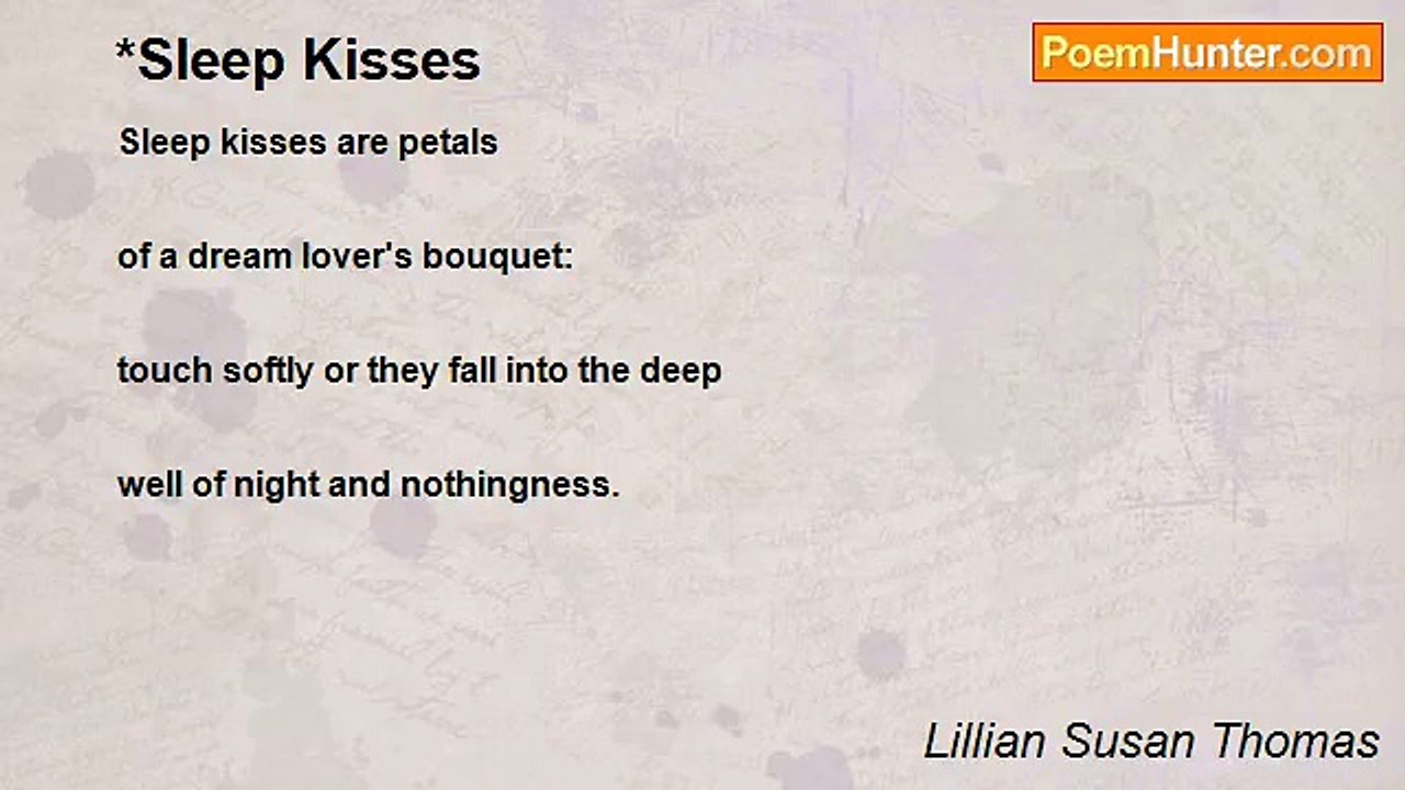 Lillian Susan Thomas - *Sleep Kisses