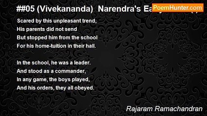 Rajaram Ramachandran - ##05 (Vivekananda)  Narendra's Early Years (I)