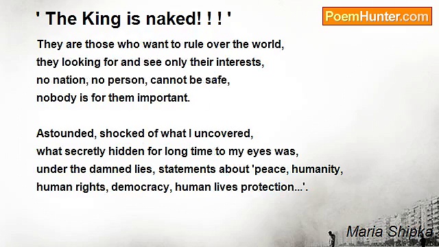 Maria Shipka - ' The King is naked! ! ! '
