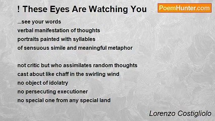 Lorenzo Costigliolo - ! These Eyes Are Watching You