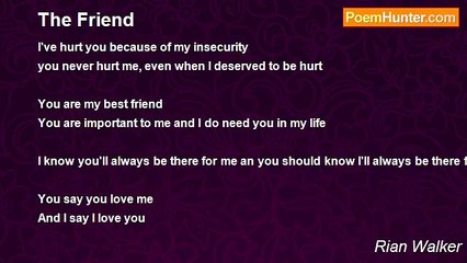 Rian Walker - The Friend