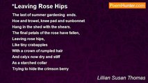 Lillian Susan Thomas - *Leaving Rose Hips