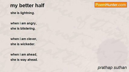 prathap suthan - my better half