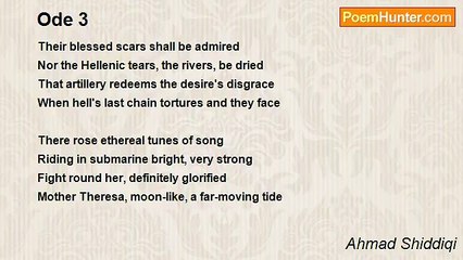 Ahmad Shiddiqi - Ode 3
